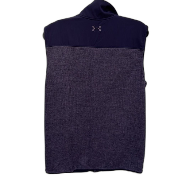 Under Armour navy fleece zippered specialist vest Size M - Picture 3 of 7